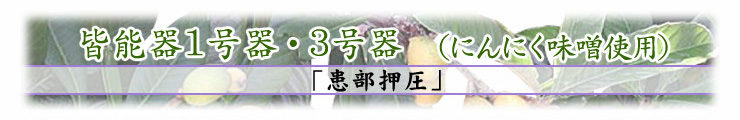 塩灸　主にへそ